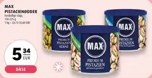 Scandinavian Park MAX PISTACIENØDDER, EUR 5.34 tilbud