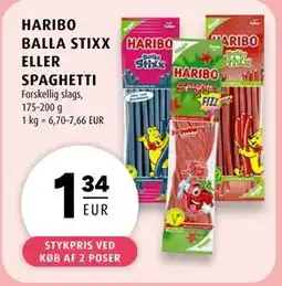 Scandinavian Park HARIBO BALLA STIXX ELLER SPAGHETTI, EUR 1.34 tilbud