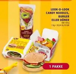 Scandinavian Park LOOK-O-LOOK CANDY NOODLES, BURGER ELLER DÖNER, EUR 2.67 tilbud