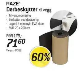 Thansen Dørbeskytter, NOK 71.6 tilbud