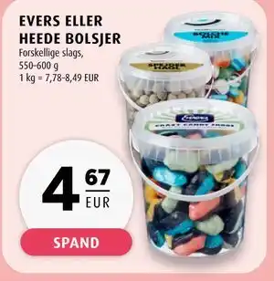 Scandinavian Park EVERS ELLER HEEDE BOLSJER, EUR 4.67 tilbud