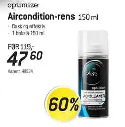Thansen Aircondition-rens, NOK 47.6 tilbud