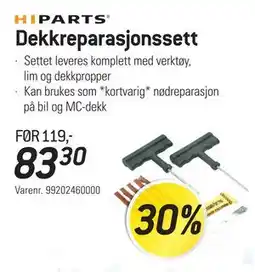 Thansen Dekkreparasjonssett, NOK 83.3 tilbud