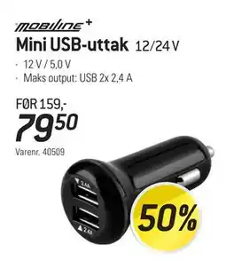 Thansen Mini USB-uttak, NOK 79.5 tilbud