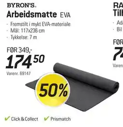 Thansen Arbeidsmatte, NOK 174.5 tilbud