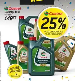 Thansen Motorolje til bil tilbud