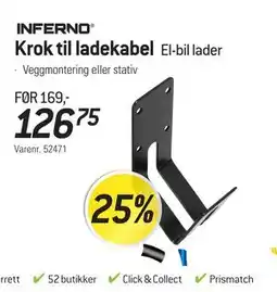 Thansen Krok til ladekabel, NOK 126.75 tilbud