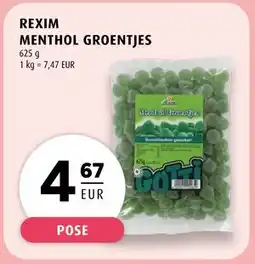 Scandinavian Park REXIM MENTHOL GROENTJES, EUR 4.67 tilbud