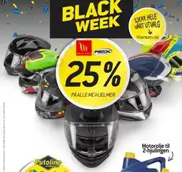 Thansen 25% PÅ ALLE MC-HJELMER tilbud