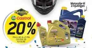 Thansen 20% PÅ ALL MC-OLJE FRA CASTROL OG PUTOLINE tilbud