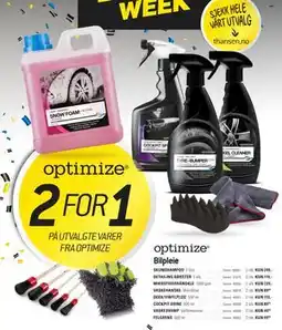 Thansen PÅ UTVALGTE VARER FRA OPTIMIZE tilbud