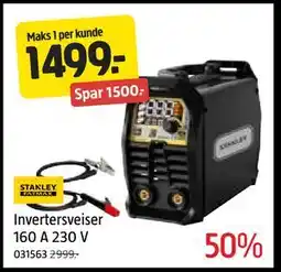 Jula Invertersveiser 160 A 230 V, NOK 1499 tilbud