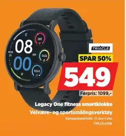 POWER Legacy One fitness smartklokke, NOK 549 tilbud