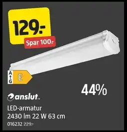 Jula LED-armatur 2430 lm 22 W 63 cm, NOK 129 tilbud