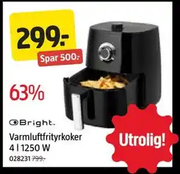 Jula Varmluftfrityrkoker 4 l 1250 W, NOK 299 tilbud