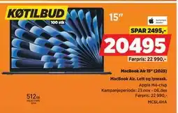 POWER MacBook Air 15 (2025), NOK 20495 tilbud
