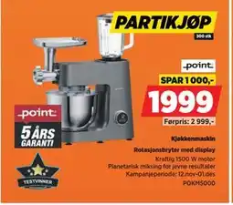 POWER Kjøkkenmaskin, NOK 1999 tilbud