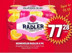 Coop Extra Munkholm radler 6 pk tilbud