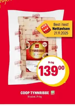Coop Extra Coop tynnribbe tilbud