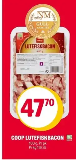 Coop Extra Coop lutefiskbacon tilbud