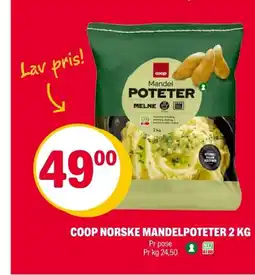 Coop Extra Coop norske mandelpoteter tilbud