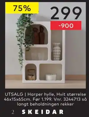 Harper hylle, NOK 299