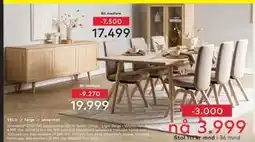 Skeidar Woodcraft spisebord, NOK 29269, Medlemspris tilbud