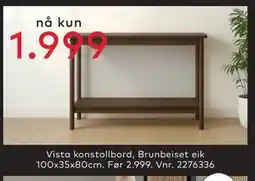 Skeidar Vista konstollbord, NOK 1999 tilbud