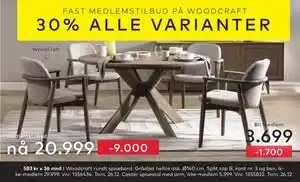 Skeidar Coster spisestol med arm, NOK 5399, Medlemspris tilbud