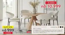 Skeidar Guest spisebord, Ø120 cm, NOK 15999, Medlemspris tilbud