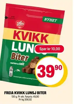 Coop Extra Freia kvikk lunsj biter tilbud