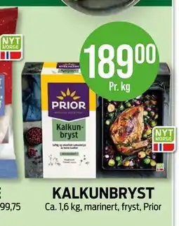Kiwi KALKUNBRYST, NOK 189 tilbud