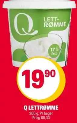 Coop Extra Q lettrømme tilbud