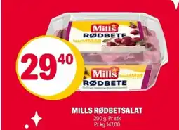 Coop Extra Mills rødbetsalat tilbud