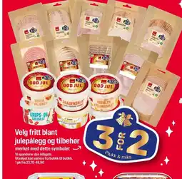 Coop Extra Velg fritt blant julepålegg og tilbehør tilbud