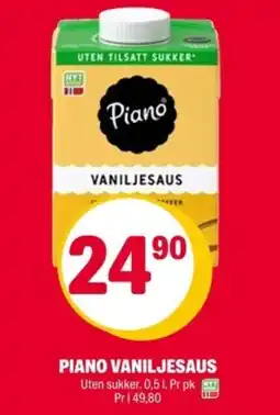 Coop Extra Piano vaniljesaus tilbud