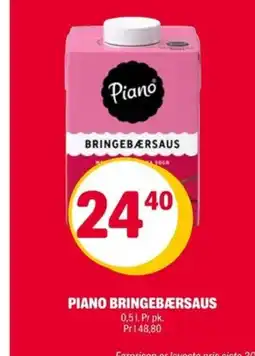 Coop Extra Piano bringebærsaus tilbud