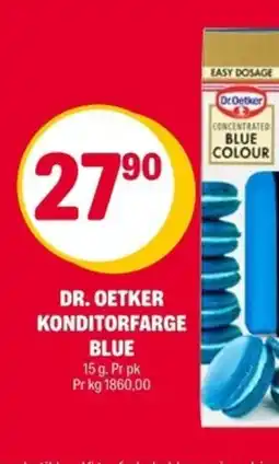 Coop Extra Dr. oetker konditorfarge blue tilbud