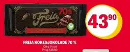 Coop Extra Freia kokesjokolade 70% tilbud