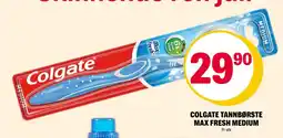 Coop Extra Colgate tannbørste max fresh medium tilbud