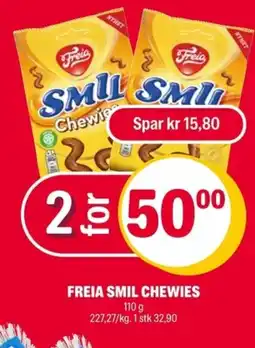 Coop Extra Freia smil chewies tilbud
