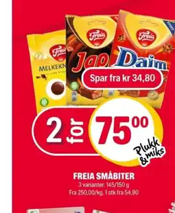 Coop Extra Freia småbiter tilbud