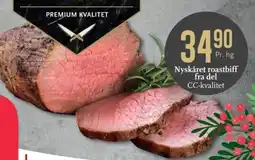 CC Mat Nyskåret roastbiff fra del CC-kvalitet tilbud