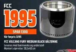 Coop Obs Fcc volcano fury medium black båltønne tilbud