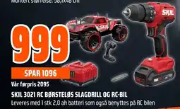 Coop Obs Skil 3021 rc børsteløs slagdrill og rc-bil tilbud