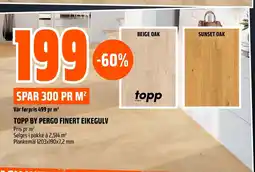 Coop Obs Topp by pergo finert eikegulv tilbud