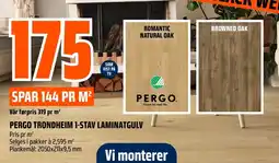 Coop Obs Pergo trondheim 1-stav laminatgulv tilbud