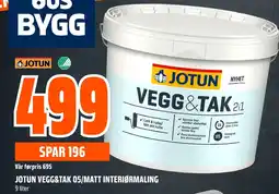 Coop Obs Jotun vegg&tak 05/matt interiørmaling tilbud