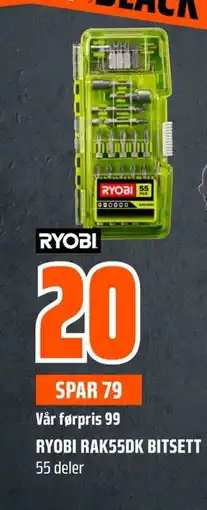 Coop Obs Ryobi rak55dk bitsett 55 deler tilbud