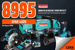 Coop Obs Makita dlx6038t verktøysett tilbud